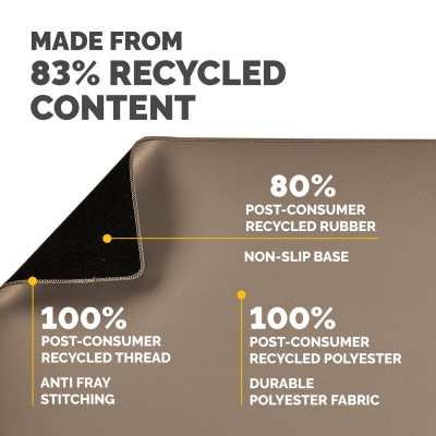 Mousepad birou Fellowes, breyta microban, nisip